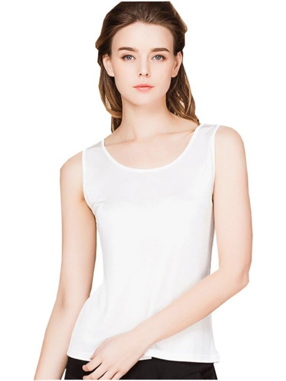 Silk Tank Top for Women - Mulberry Silk Sleeveless Blouse - Summer Essential